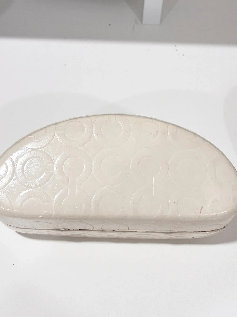 Coach Clamshell Patent Leather Sunglasses Case Holder Accessory